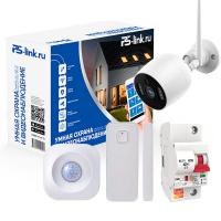 Комплект Умного дома Ps-Link "Охрана, видеонаблюдение, управление питанием PS-1214" от магазина Метрамаркет