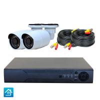 Комплект AHD видеонаблюдения с 2-мя уличными 8 Мп камерами PST AHDK02CX от магазина Метрамаркет