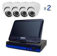 Комплект AHD видеонаблюдения с 8 внутренними камерами 2 Мп и монитором для дома, офиса PST AHD-K9108AH от магазина Метрамаркет