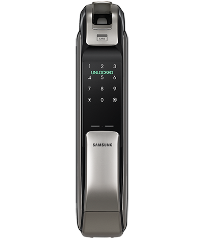 Электронный  Bluetooth замок Samsung SHP-DP728 AK/EN Двухригельная врезная часть от магазина Метрамаркет