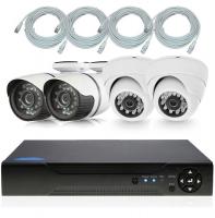 Комплект IP видеонаблюдения с 2 внутренними и 2 уличными 2 Мп камерами PST IPK04BH от магазина Метрамаркет
