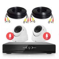 Комплект AHD видеонаблюдения для дачи, дома, офиса на 2 камеры 2 Мп с микрофоном PST AHD-K02AHM от магазина Метрамаркет