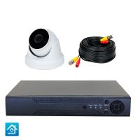 Комплект AHD видеонаблюдения с 1 внутренней 8 Мп камерой PST AHD-K01AX от магазина Метрамаркет
