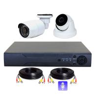Комплект AHD видеонаблюдения на 2 камеры 1 микрофон 8 Мп PST K02BXM от магазина Метрамаркет