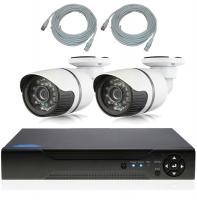 Комплект IP видеонаблюдения с 2 уличными 2 Мп камерами PST IPK02CH от магазина Метрамаркет