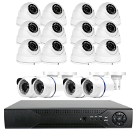 Комплект AHD видеонаблюдения на 16 камер 2 Мп внутренние и уличные PST K124BH от магазина Метрамаркет