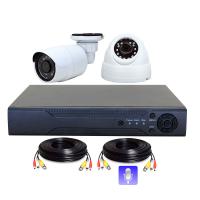 Комплект AHD видеонаблюдения на 2 камеры 1 микрофон 5 Мп PST K02BFM от магазина Метрамаркет