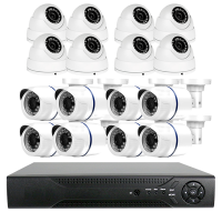 Комплект AHD видеонаблюдения для дачи, дома, офиса на 16 камер 2 Мп PST AHD-K16BH от магазина Метрамаркет