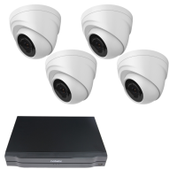 Комплект видеонаблюдения с видеорегистратором Nobelic NBLR-H0401 и 4 камерами DAHUA DH-HAC-HDW1220MP-0280B от магазина Метрамаркет