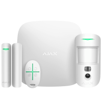 Комплект сигнализации AJAX StarterKit Cam Plus White от магазина Метрамаркет