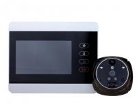 Беспроводной WiFi видеоглазок с датчиком движения, звонком и аккумулятором iHome5 Silver от магазина Метрамаркет