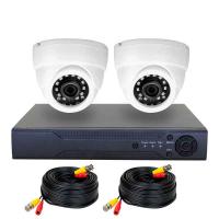 Комплект 2Mp AHD камер видеонаблюдения для офиса, частного дома на 2 внутренних камеры PST AHD-K02AH от магазина Метрамаркет