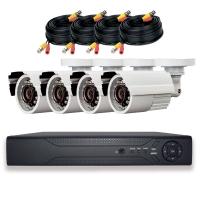 Комплект 5Mp AHD видеонаблюдения на 4 уличные камеры PST AHD-K04CF от магазина Метрамаркет