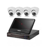 Комплект AHD видеонаблюдения для дачи, дома, офиса на 4 внутренние 2 Мп камеры PST K9104AH от магазина Метрамаркет