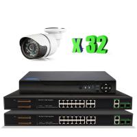 Комплект IP видеонаблюдения на 32 уличные камеры 2Мп PST IPK32СH-POE от магазина Метрамаркет