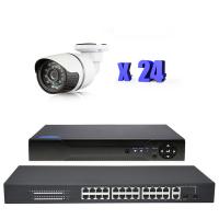Комплект IP видеонаблюдения на 24 уличные камеры 2Мп PST IPK24СH-POE от магазина Метрамаркет