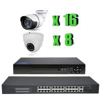 Комплект IP видеонаблюдения на 24 камеры 2Мп PST IPK816ВH-POE от магазина Метрамаркет