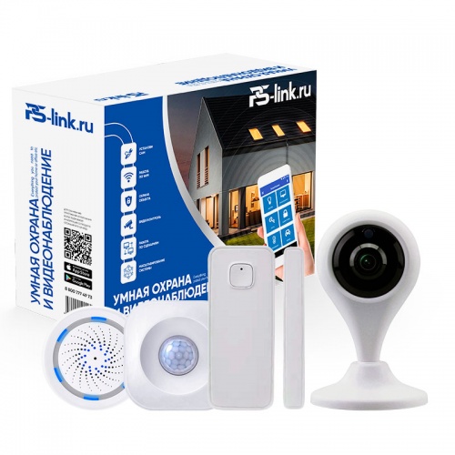 Комплект Умного дома Ps-Link "Охрана и Видеонаблюдение PS-1206" от магазина Метрамаркет