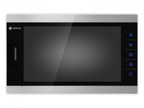 Видеодомофон Optimus VMH-10.1 Серебристо-черный от магазина Метрамаркет
