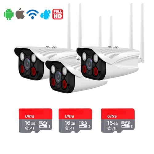 Комплект WiFi видеонаблюдения на 3 камеры 2 Мп PST XME203 от магазина Метрамаркет