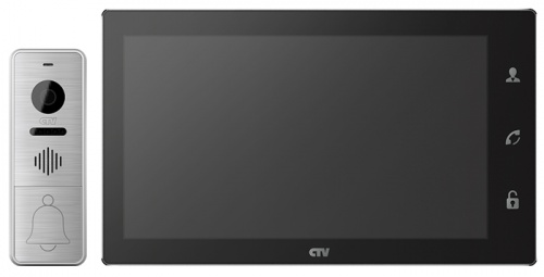 Комплект видеодомофона CTV CTV-DP4102FHD Черный от магазина Метрамаркет