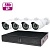 Комплект IP видеонаблюдения c 4 мя уличными 5Mp камерами PST IPK04CF-POE от магазина Метрамаркет