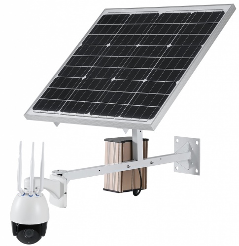 Беспроводная автономная поворотная 4G камера 2Мп с солнечной панелью на 60Вт PST VN-SBH60W20 от магазина Метрамаркет
