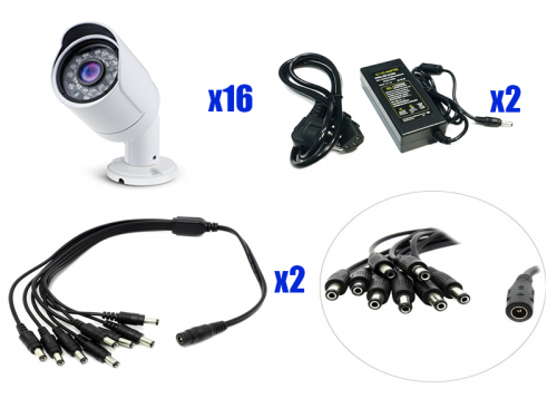 Комплект AHD видеонаблюдения на 16 камер для улицы 1 Мп PST AHD-K016CL от магазина Метрамаркет