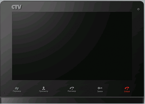 Монитор видеодомофона CTV CTV-M4101AHD Черный от магазина Метрамаркет