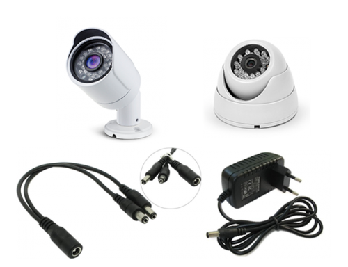 Готовый комплект 2Mp AHD видеонаблюдения c 1 уличной и 1 внутренней камерами PST AHD-K02BH от магазина Метрамаркет