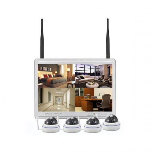 Комплект WiFi видеонаблюдения с 4 уличными 1 Мп камерами PST VK-N8104D10-W от магазина Метрамаркет