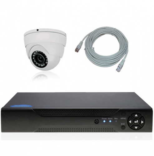 Комплект IP видеонаблюдения c 1 внутренней 2Mp камерой PST IPK01AH-POE от магазина Метрамаркет