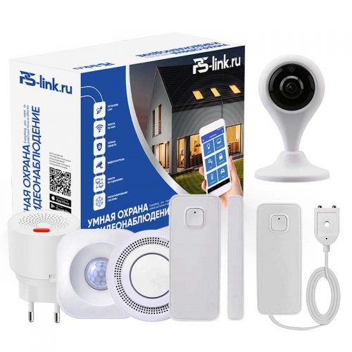 Комплект Умного дома Ps-Link "Охрана, контроль, видеонаблюдение PS-1211" от магазина Метрамаркет