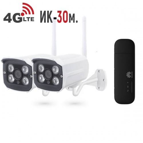 Комплект WIFI/4G видеонаблюдения с 2 уличными камерами 1 Мп PST-G2002CL от магазина Метрамаркет