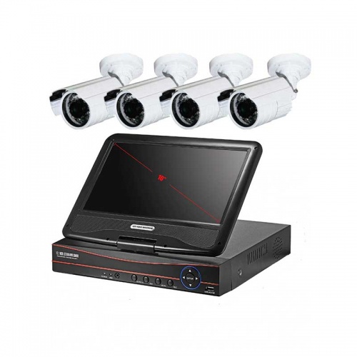 Комплект 2Mp AHD видеонаблюдения для дачи, дома, офиса на 4 уличные камеры PST-VK-A9104HWA20 от магазина Метрамаркет