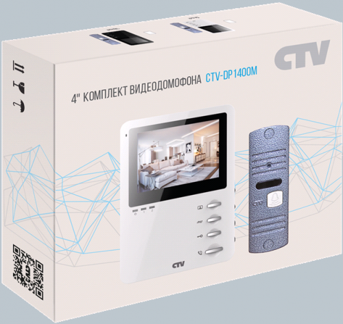 CTV-DP1400M Комплект видеодомофона CTV от магазина Метрамаркет
