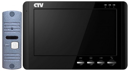Комплект видеодомофона CTV CTV-DP1704MD Черный от магазина Метрамаркет