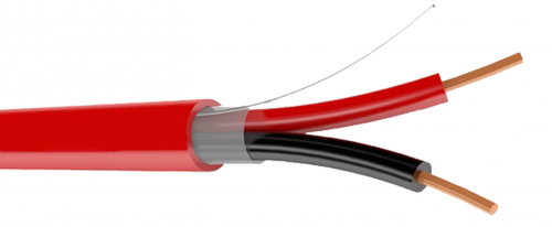 Кабель сигнальный КСВВ нг(А)-LS 2х0,22 мм2 (2х0,5 мм моножила) кабель, 200 м от магазина Метрамаркет